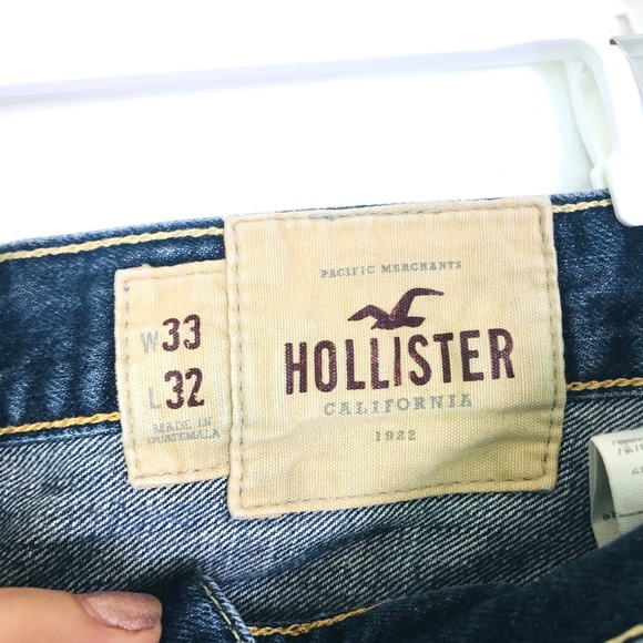 Vintage Hollister Menβs Jeans β 33x32 Distressed Denim - Picture 3 of 7